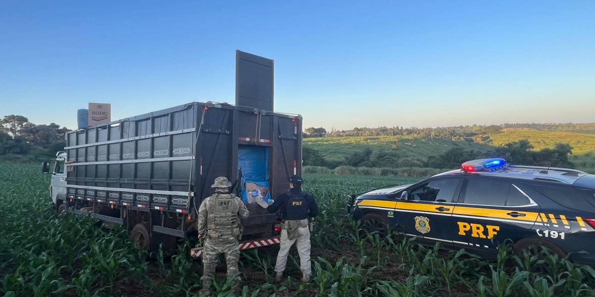 Contrabandista é preso após perseguição e apreensão de carga de cigarros na PR-180 em Cascavel
