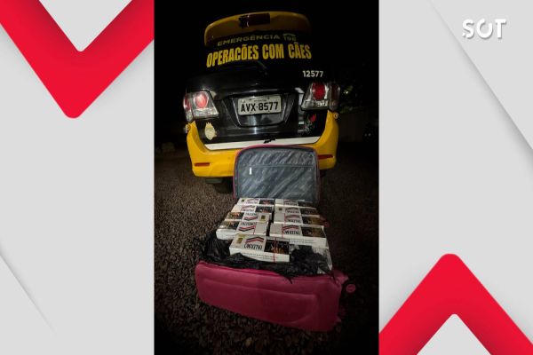 Ônibus é interceptado pelo BPRv com carga de cigarros paraguaios na BR-369 em Corbélia