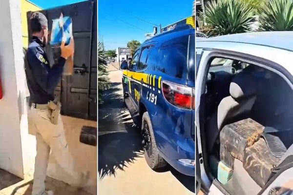 PRF apreende carro carregado com mais de 300 kg de maconha abandonado na BR-277 em Cascavel