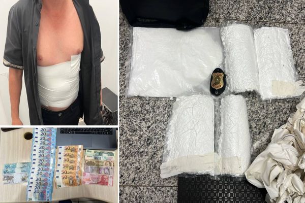 Polícia Federal prende passageiro por tráfico internacional de cocaína no Aeroporto de Cascavel