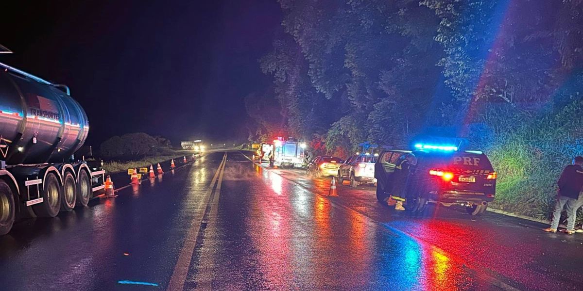 Motorista embriagado e sem CNH causa grave acidente na BR-277, em Laranjeiras do Sul