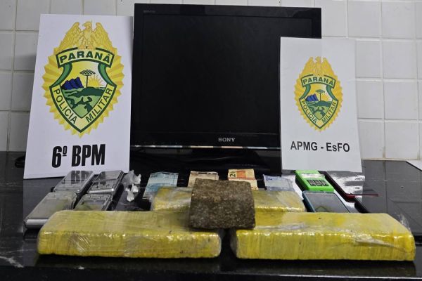 Polícia Militar desmantela ponto de Tráfico de Drogas em Cascavel e prende dois indivíduos