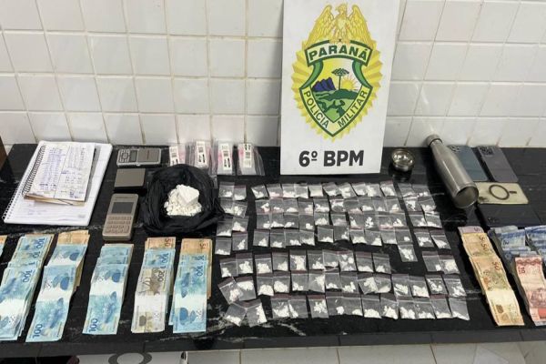 Polícia Militar prende dois homens por tráfico de drogas no Conjunto Riviera