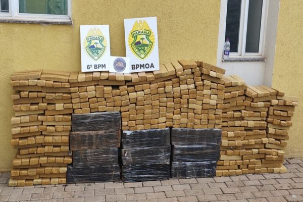 Perseguição aérea em Cascavel termina com apreensão de veículo furtado e drogas