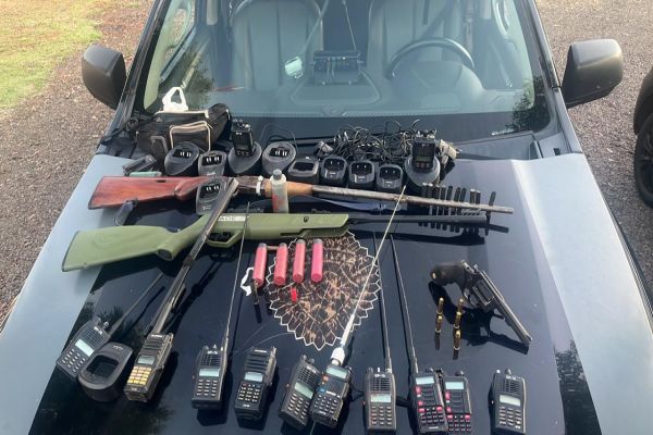 BPFRON prende homem com arsenal ilegal durante operação em Santa Helena
