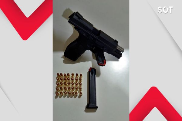 Abordagem da PM em Quedas do Iguaçu resulta na apreensão de arma e munições