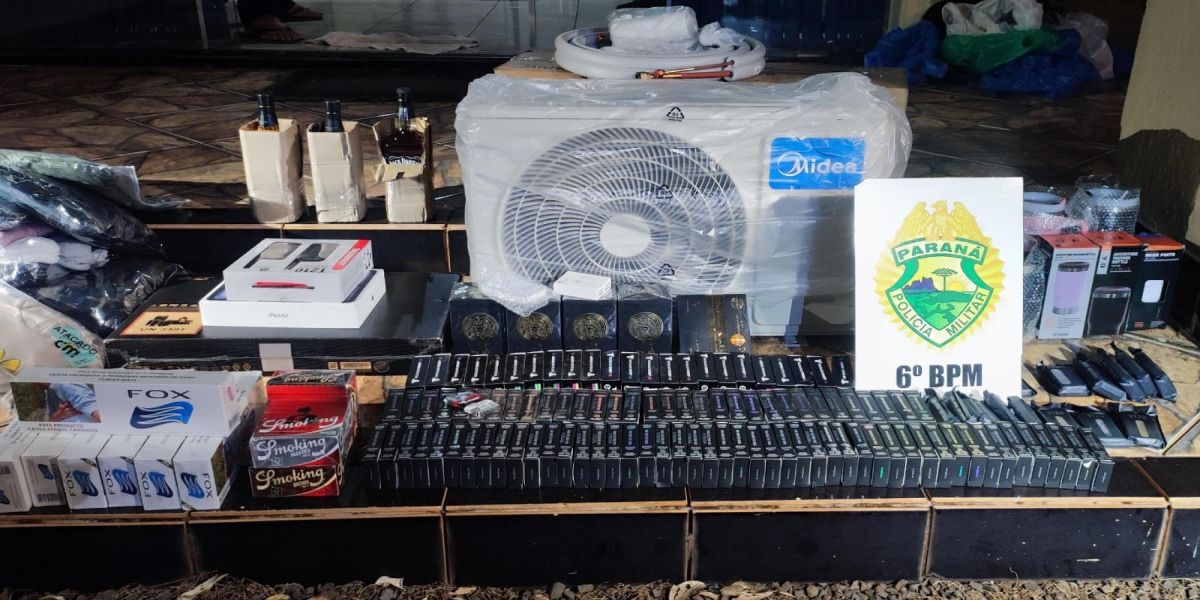 Veículo com contrabando é apreendido em Três Barras do Paraná durante operação conjunta