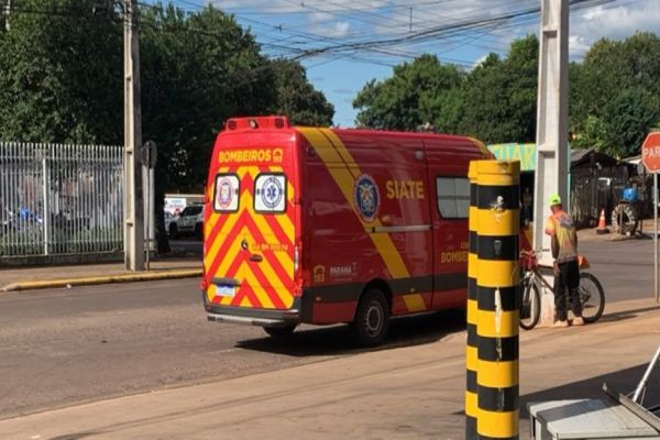 Motociclista fica ferido em colisão no bairro São Cristóvão em Cascavel