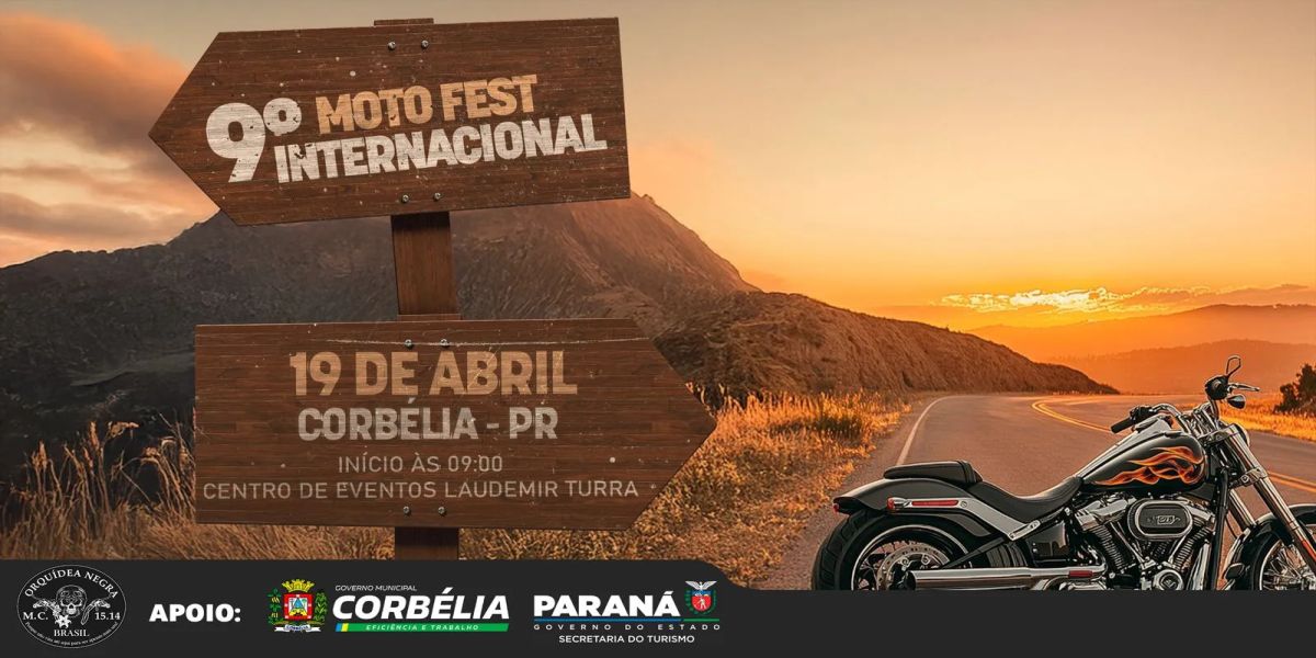 Corbélia acelera no Fim de Semana com o 9º Motofest 2025