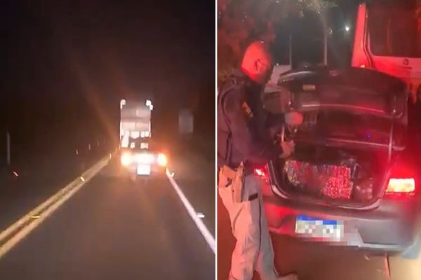 Perseguição na BR-277 termina com apreensão de 257 quilos de maconha no oeste do Paraná