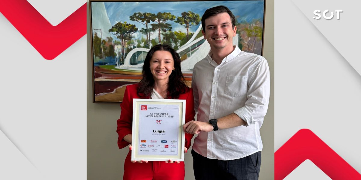 Vice-prefeito recebe proprietária de pizzaria de Cascavel destaque internacional