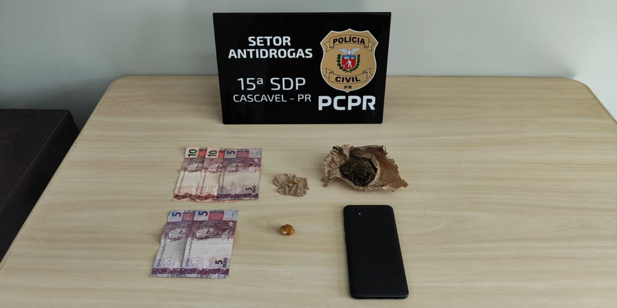 Traficante é preso em flagrante durante ação do GDE no centro de Cascavel