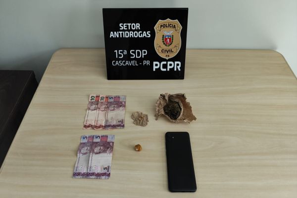 Traficante é preso em flagrante durante ação do GDE no centro de Cascavel