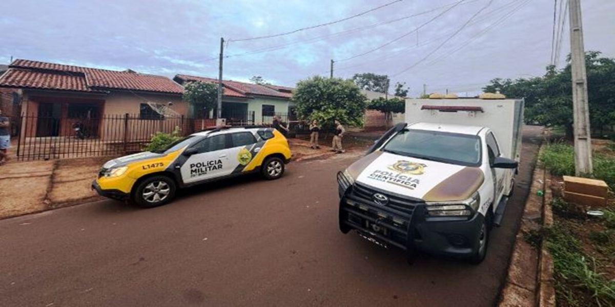 Homem de 26 anos é morto a tiros na cama e adolescente é baleada no noroeste do Paraná