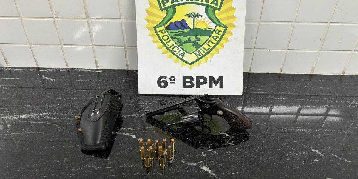 Homem é preso com revólver furtado há mais de 30 anos em Boa Vista da Aparecida