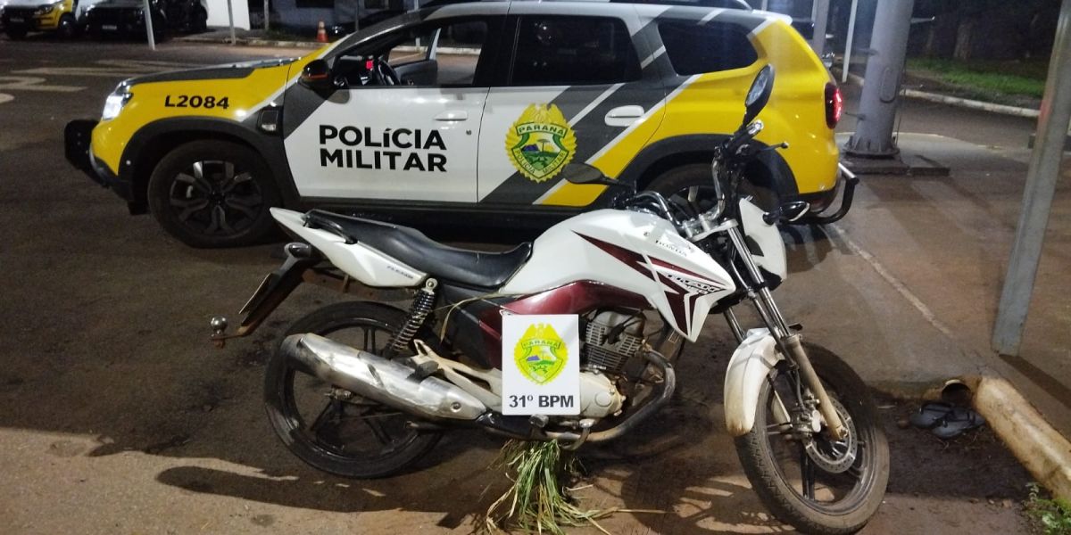 Menor foge da PM em alta velocidade, cai em matagal e acaba apreendido em Assis Chateaubriand