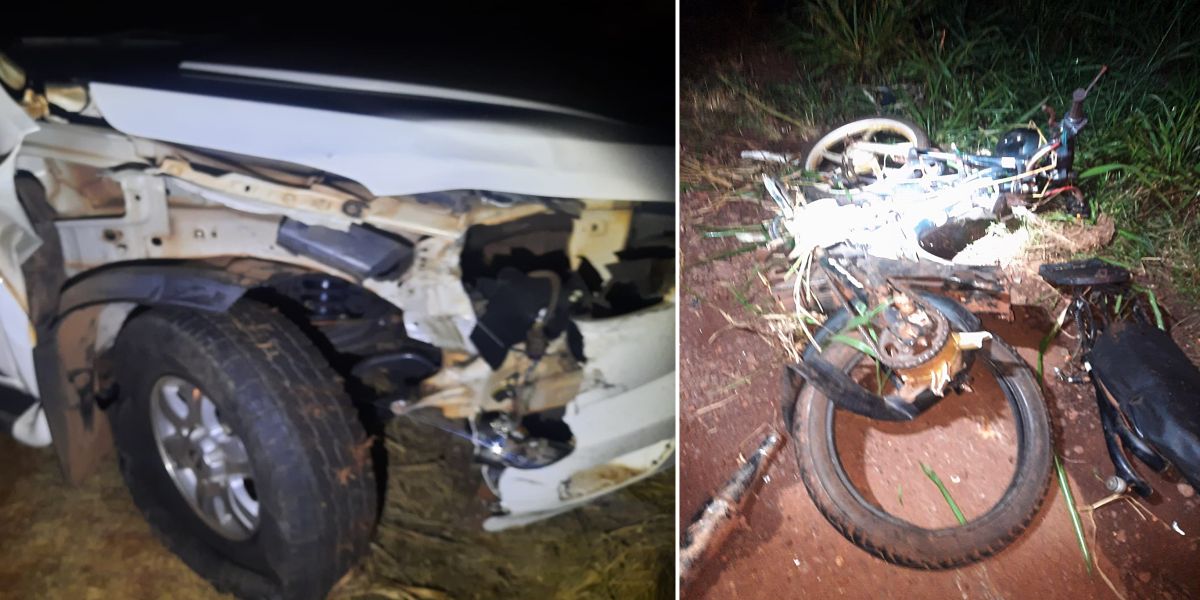 Idoso de 66 anos morre após colisão traseira na PR-585 em Toledo