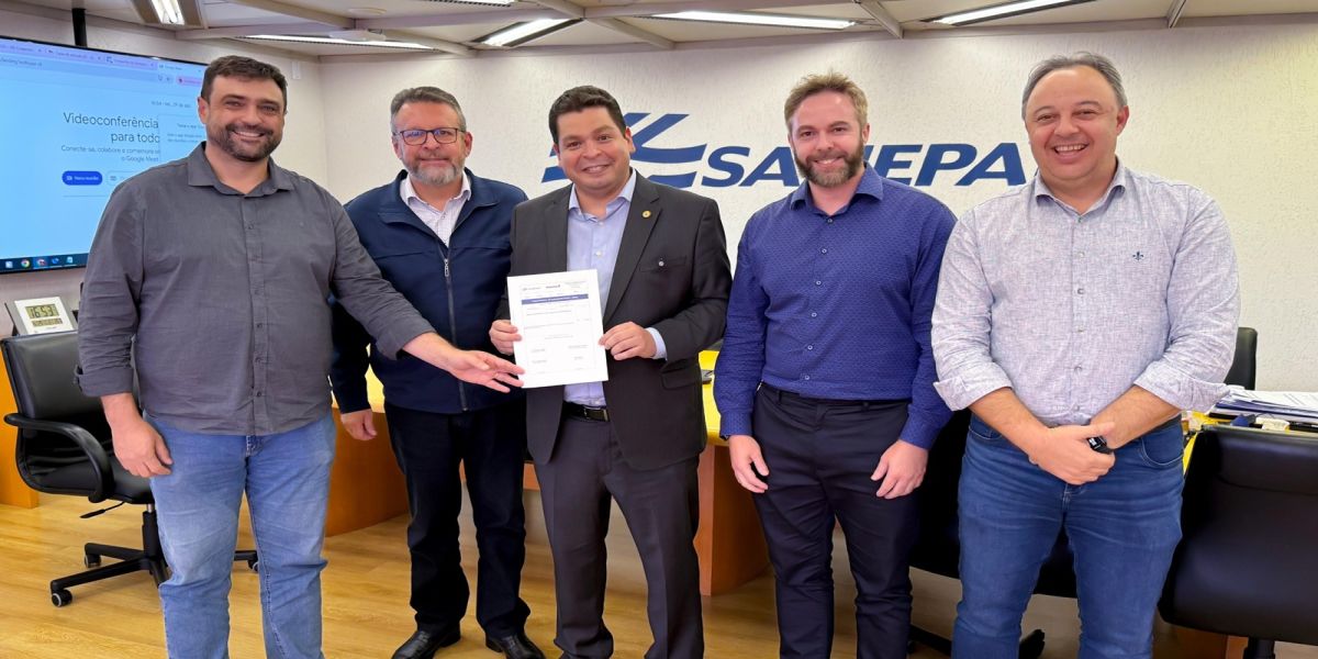 Corbélia vai receber R$ 465 mil da Sanepar e garante repasses mensais para saneamento