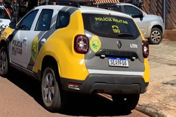 Imagem referente a notícia: Polícia Militar apreende arma e munições em abordagem no Bairro Santa Felicidade, em Cascavel