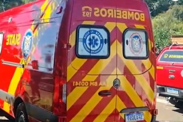 Homem cai de árvore durante poda e é socorrido pelos bombeiros em Cascavel