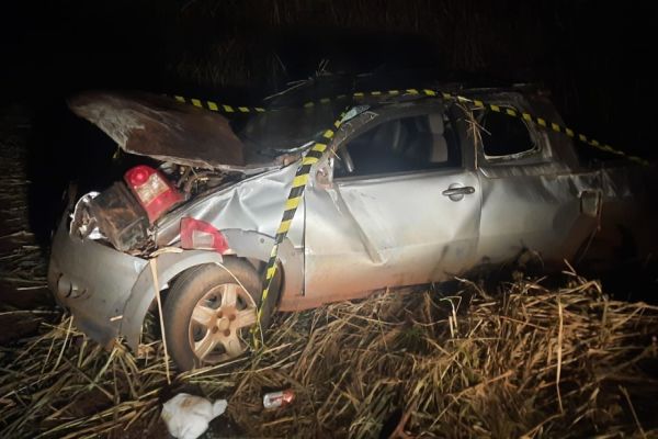 Capotamento mata homem de 57 anos na PR-182 entre Toledo e o Biopark
