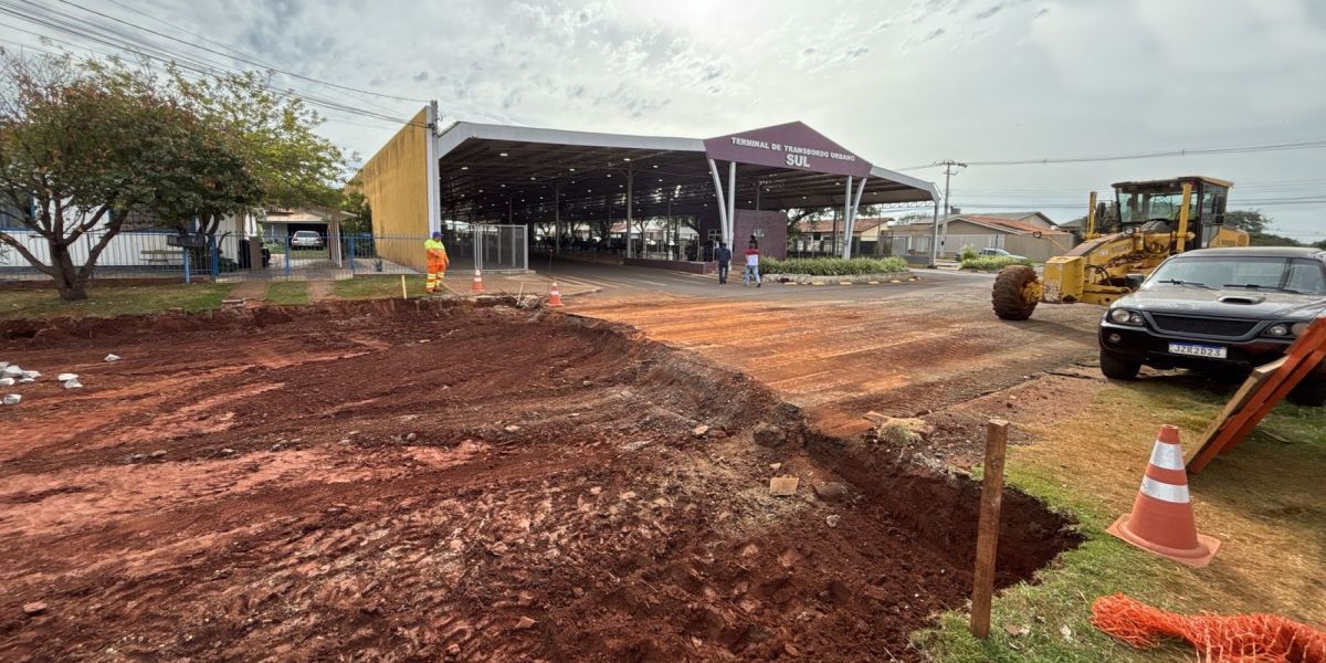 Terminal Sul de Cascavel terá novo acesso com avanço das obras de revitalização