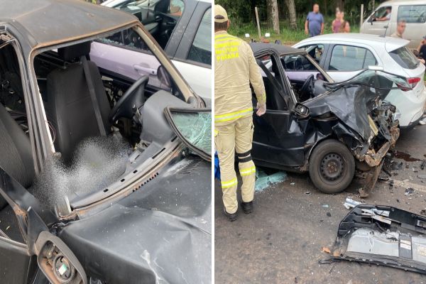 Imagem referente a notícia: Homem morre após grave acidente envolvendo quatro veículos na Avenida Felipe Wandscheer em Foz do Iguaçu
