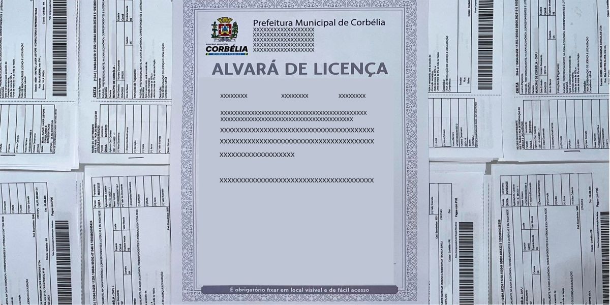 Alvará 2025: Prefeitura de Corbélia inicia entrega das guias para renovação do alvará e da taxa de fiscalização sanitária