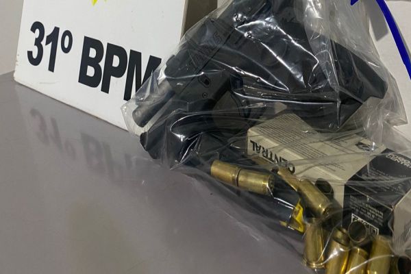Imagem referente a notícia: Disparos em Jotaesse: Confusão em festa termina com prisão e apreensão de arma