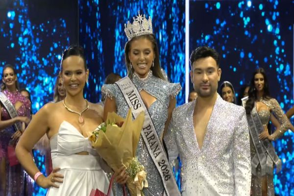 Imagem referente a notícia: Rondonense Jéssica Krein é coroada Miss Universe Paraná 2025