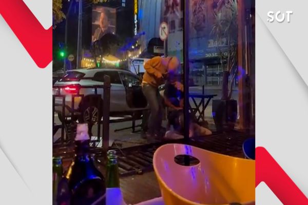 Vídeo registra momento em que homem é espancado e baleado em frente a comércio no Centro de Cascavel