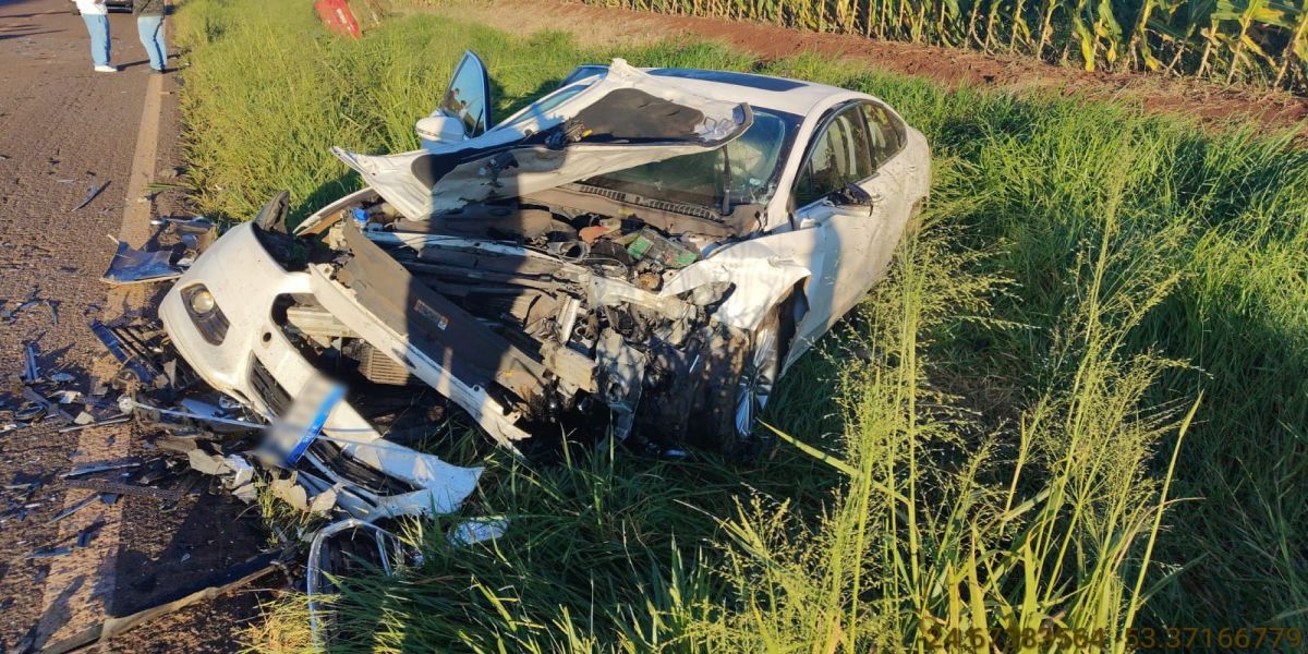 Acidente grave entre três veículos deixa uma vítima fatal na PR-180 em Cafelândia
