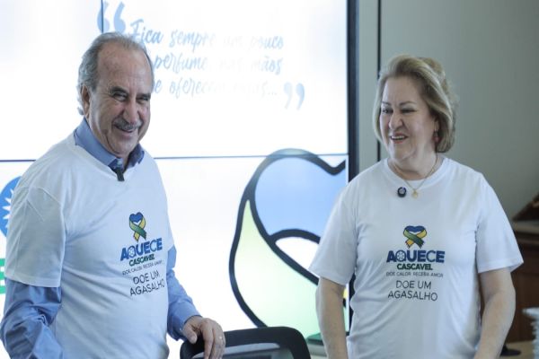 Imagem referente a notícia: Campanha "Aquece Cascavel 2025" é lançada para arrecadar agasalhos e cobertores para os que mais precisam em Cascavel