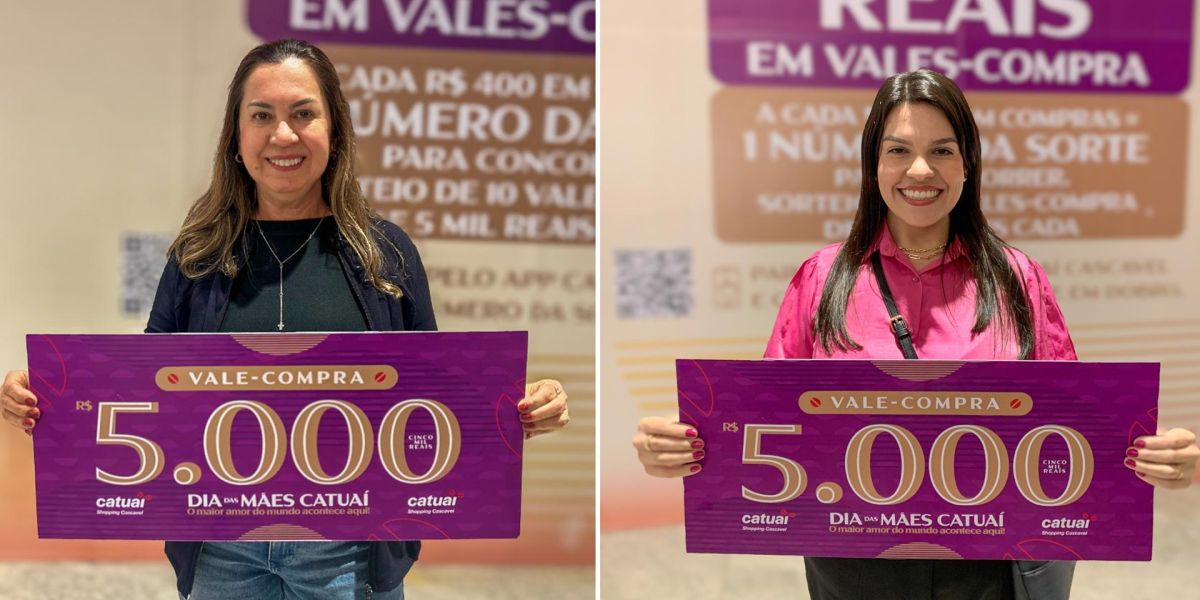 Ganhadoras da semana celebram prêmios na Campanha de Dia das Mães do Catuaí
