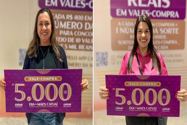 Ganhadoras da semana celebram prêmios na Campanha de Dia das Mães do Catuaí