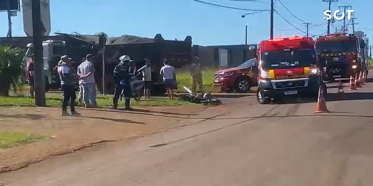 Motociclista morre após colisão com caminhão na marginal da BR-277 em Cascavel