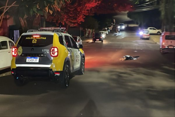 Imagem referente a notícia: Homem é morto a tiros na Rua Nereu Ramos em Cascavel