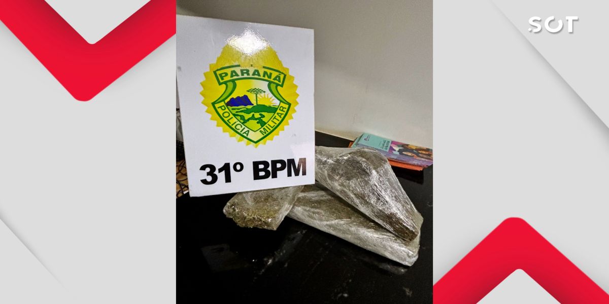 Patrulha Rural apreende droga e prende homem por tráfico durante bloqueio em Corbélia