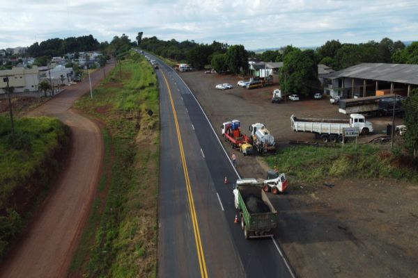 EPR Iguaçu realiza obras em trechos da BR-163 durante o fim de semana