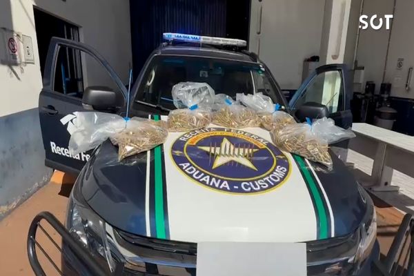 Imagem referente a notícia: Receita Federal descobre munição de fuzil escondida em rolo de arame em Transportadora de Cascavel
