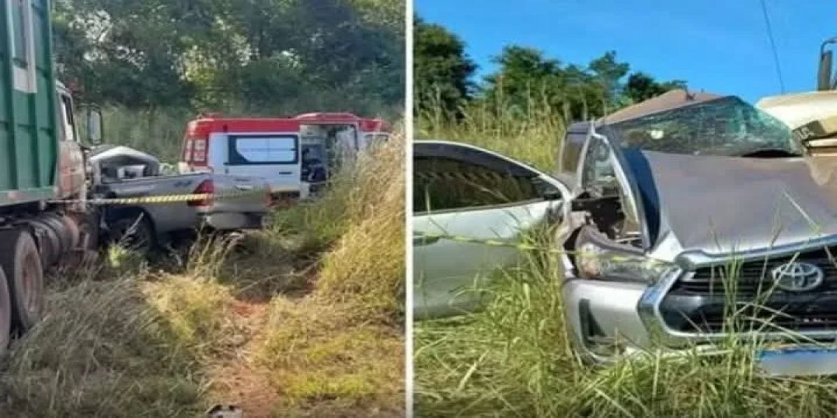 Sogros de Requião Filho morrem após caminhonete ser atingida por caminhão na BR-153