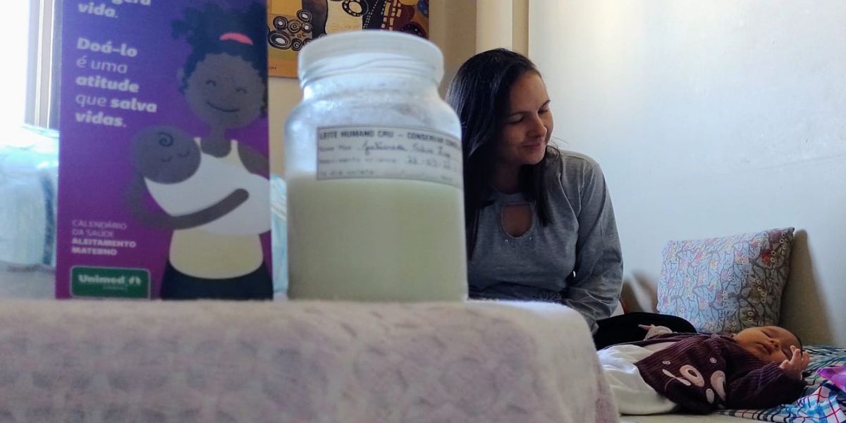 Nos últimos 5 anos, 86,3 mil bebês foram atendidos pelos bancos de leite do Paraná