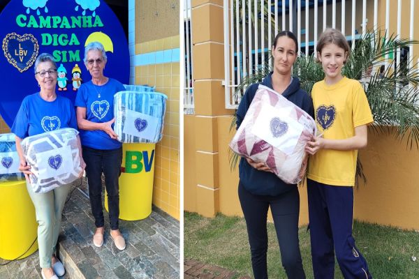 Imagem referente a notícia: LBV aquece corações com entrega de  cobertores em Cascavel