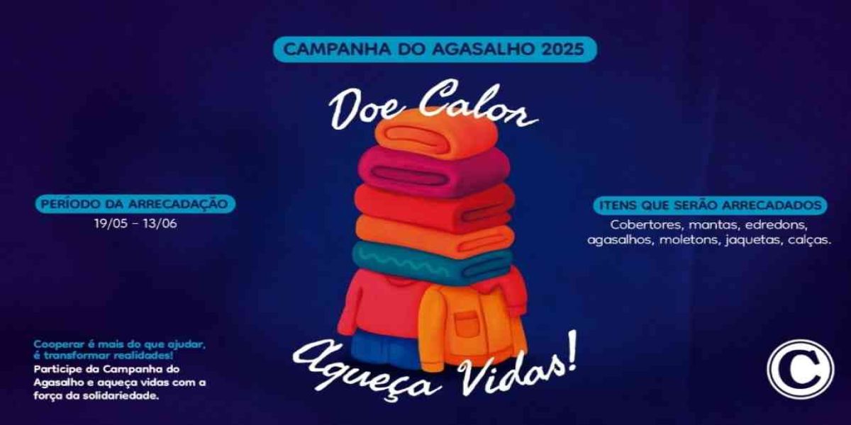 Com a campanha Doe Calor, Aqueça Vidas, Coopavel reforça solidariedade