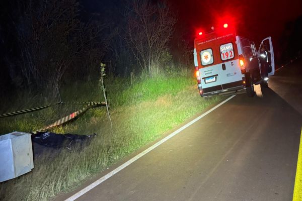 Homem de 69 anos morre após ser atropelado na PR-473, em Nova Laranjeiras