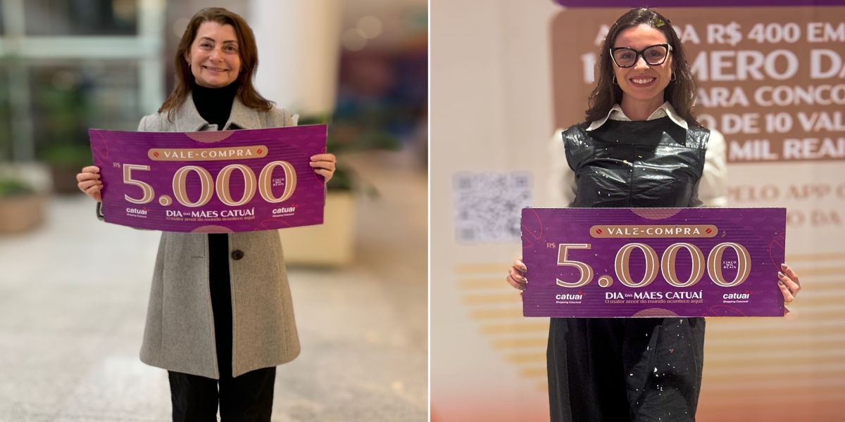 Catuaí distribuiu 50 mil reais em vales-compra para clientes em campanha com mais de 2.500 participantes