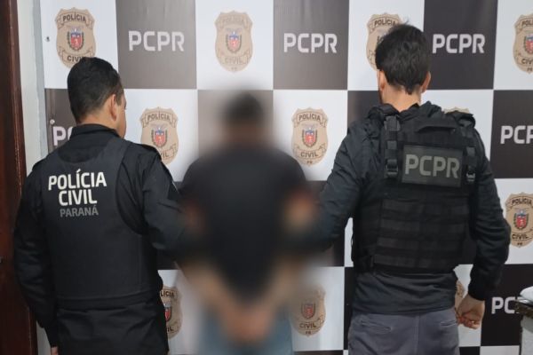 Imagem referente a notícia: Polícia Civil cumpre mandado e prende condenado por tráfico de drogas em Espigão Alto do Iguaçu