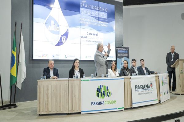 Imagem referente a notícia: Cascavel sedia evento sobre novo Marco Legal do Saneamento com presença de autoridades nacionais