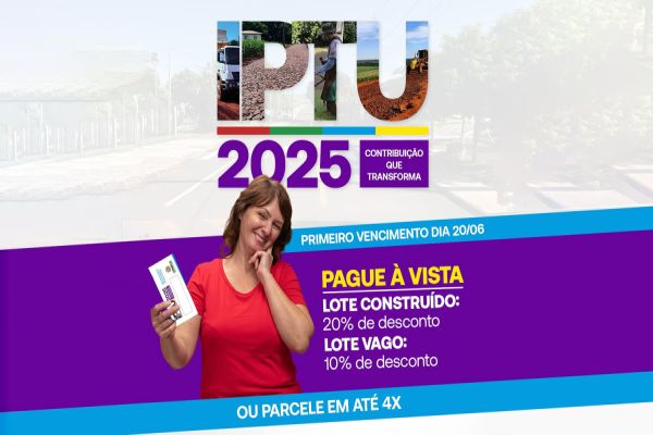 Carnês do IPTU 2025 começaram a ser entregues em Corbélia com descontos para pagamento à vista