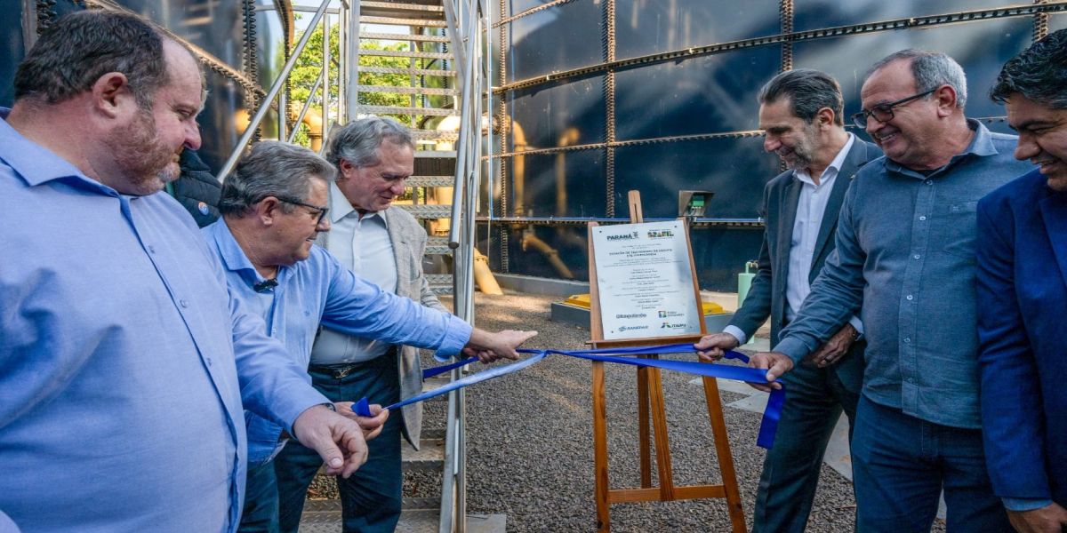 Itaipu e Sanepar inauguram Estação de Tratamento de Esgoto em Itaipulândia